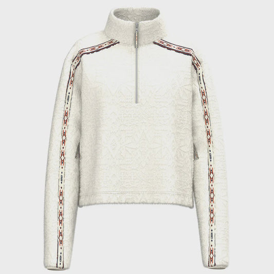 **FINAL SALE** HFP023WH | HOOEY WOMENS MIA FLEECE CROPPED PULLOVER