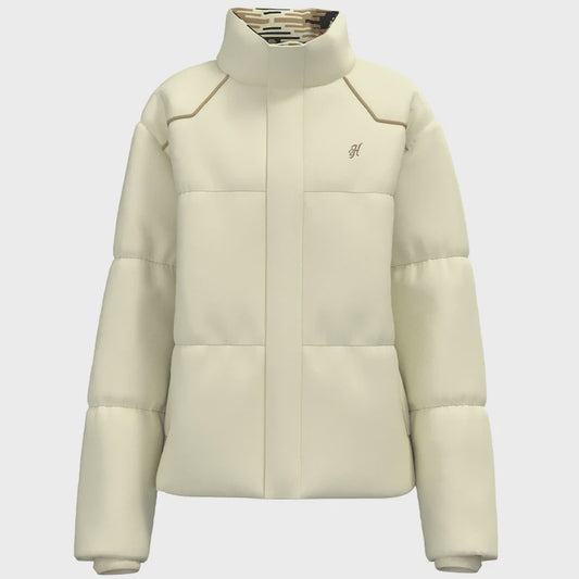 HJ159CRBL | HOOEY WOMENS BRAMBLE PUFFER JACKET - CREAM