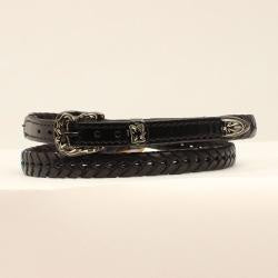 0201601 | 3/8" LACED SMTH TABS BLACK HATBAND
