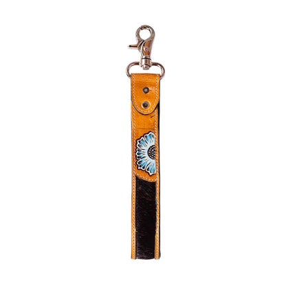 Far & Wide Hand Tooled Key Fob - 9455