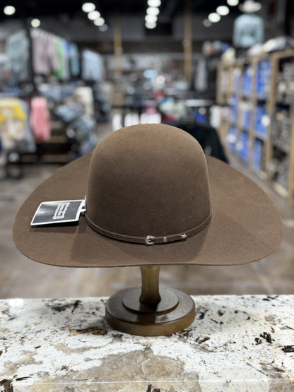 RODEO KING FELT 7X WHISKEY OPEN CROWN 4 7/8 INCH BRIM