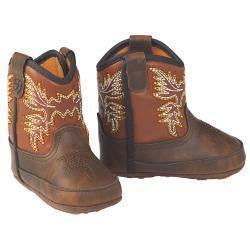 A442001402 | ARIAT INFANT LIL STOMPERS WORK HOG BROWN BOOTS