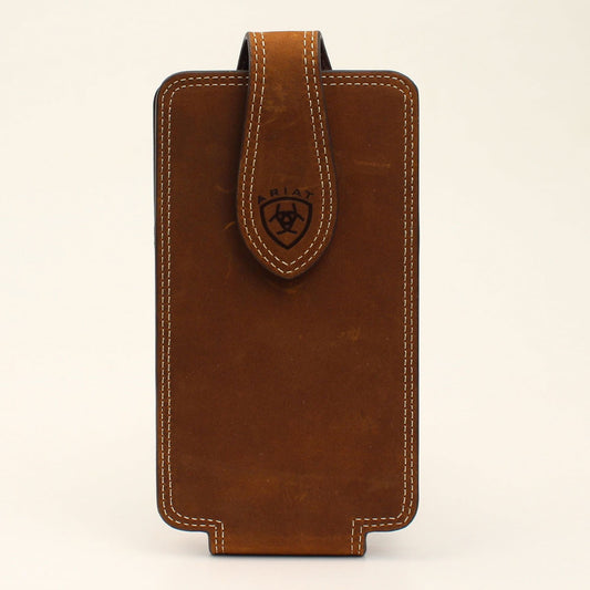 A0600044/ ARIAT BROWN LEATHER CELLPHONE CASE