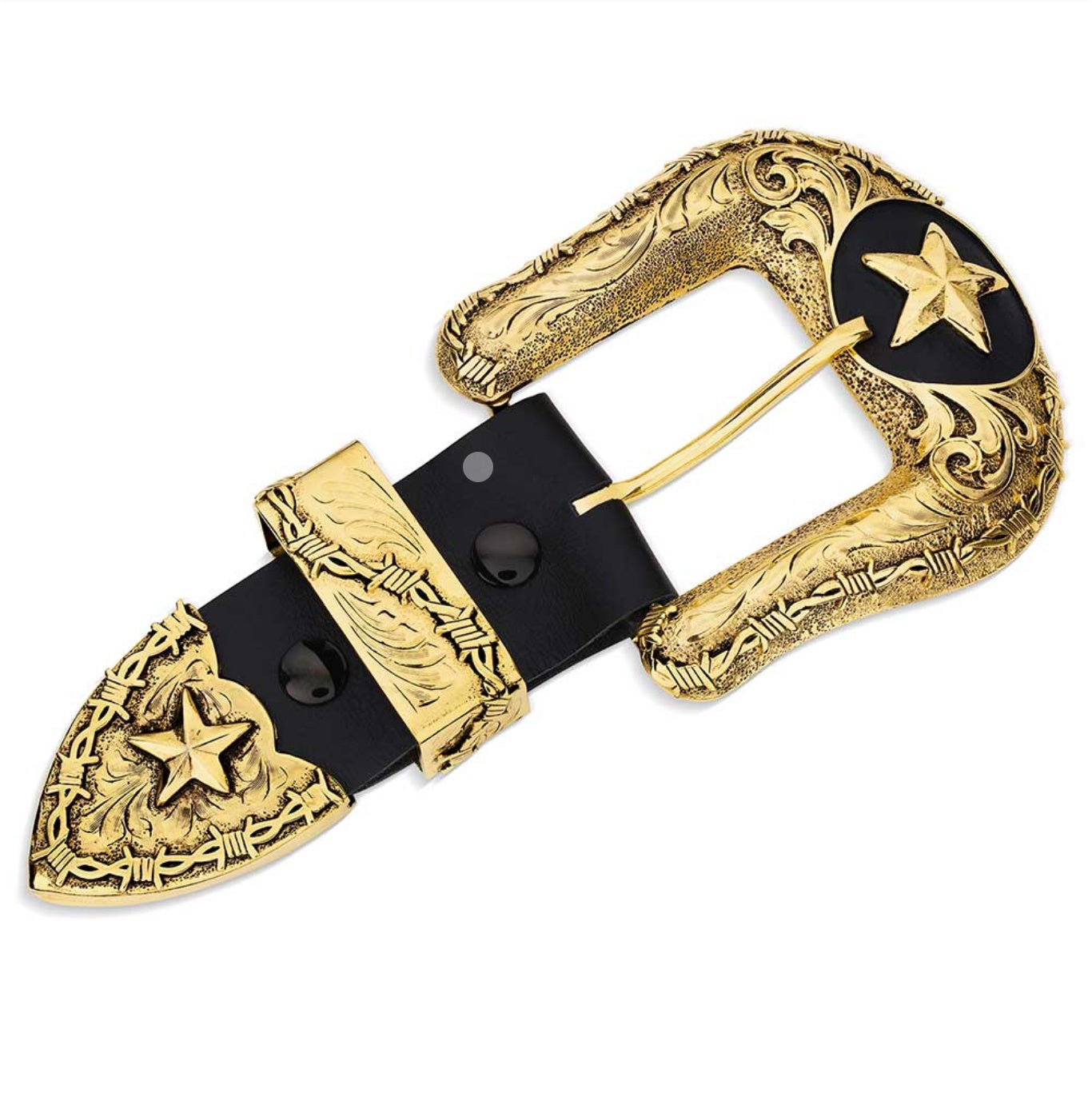 53410 | LONESTAR 3-PIECE BELT BUCKLE SET- YELLOW GOLD