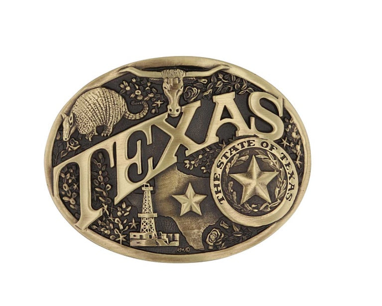 60811TXC | ATTITUDE TEXAS STATE HERITAGE BUCKLE