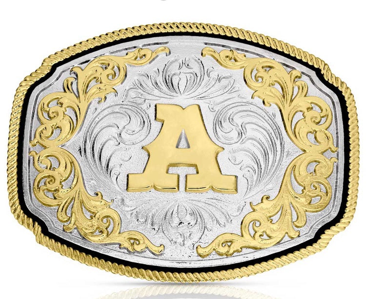 A1047 | ATTITUDE WESTERN INITIAL BUCKLE