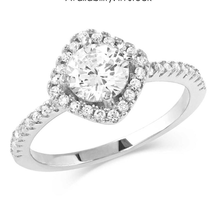 RG3183 | MONTANA SILVERSMITH SQUARELY PERFECT HALOED RING