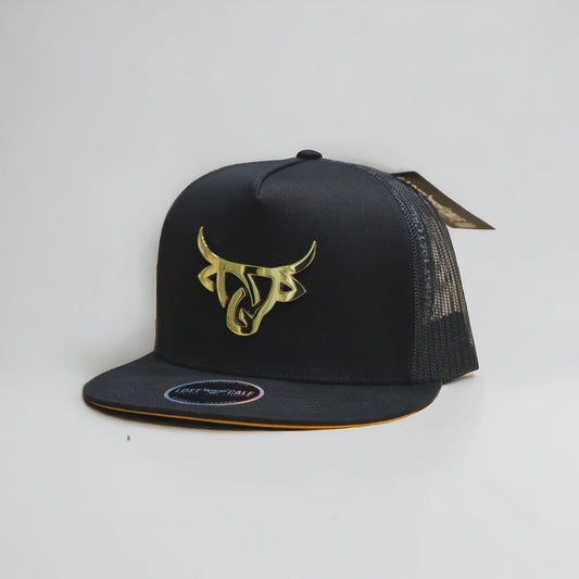 LOST CALF IRON GOLD FLAT CAP
