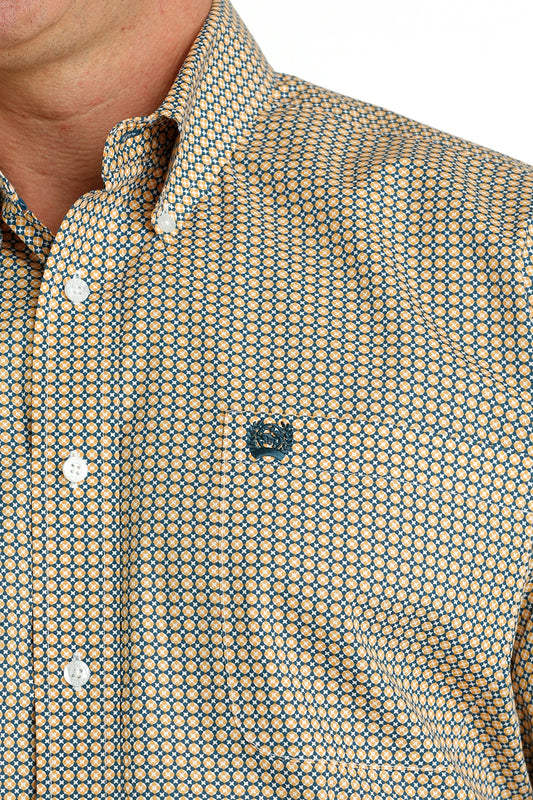 MTW1105660 | CINCH MENS YELLOW BUTTON UP