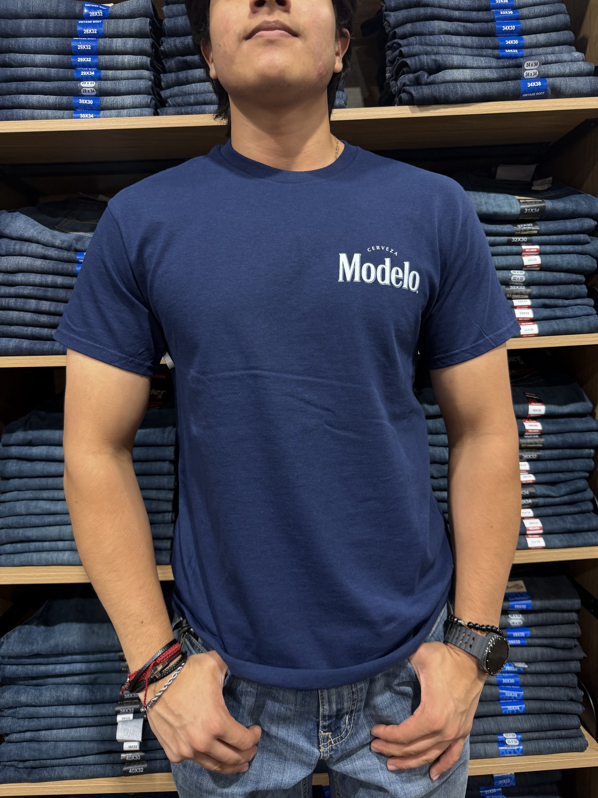 35-331-118 | MENS NAVY BLUE MODELO THE FIGHTING SPIRIT SS TEE