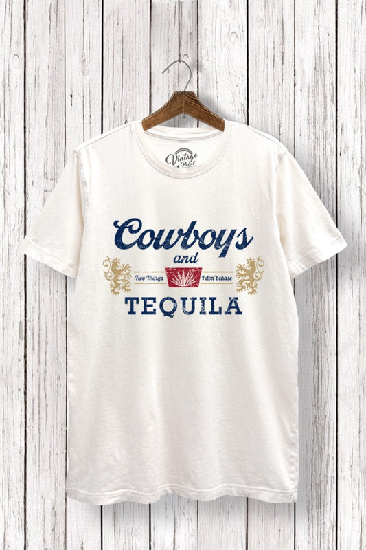 TR245-P6575 | WOMENS WASHED CREAM COWBOYS AND TEQUILA