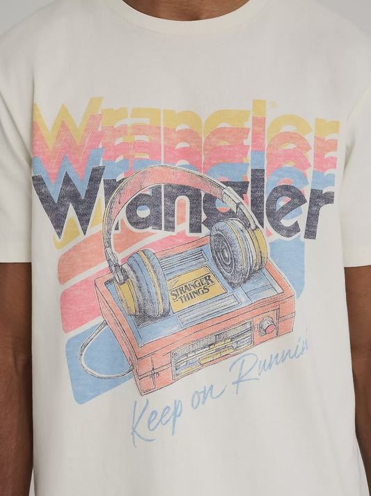112376186 | WRANGLER X STRANGER THINGS KEEP ON RUNNIN' TEE