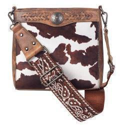 N770012202 | NOCONA JESSI RAY BROWN COWPRINT CROSS BODY PURSE