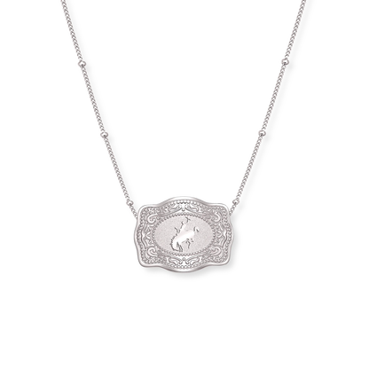 SPURWEST MINI "BRONC" BELT BUCKLE NECKLACE