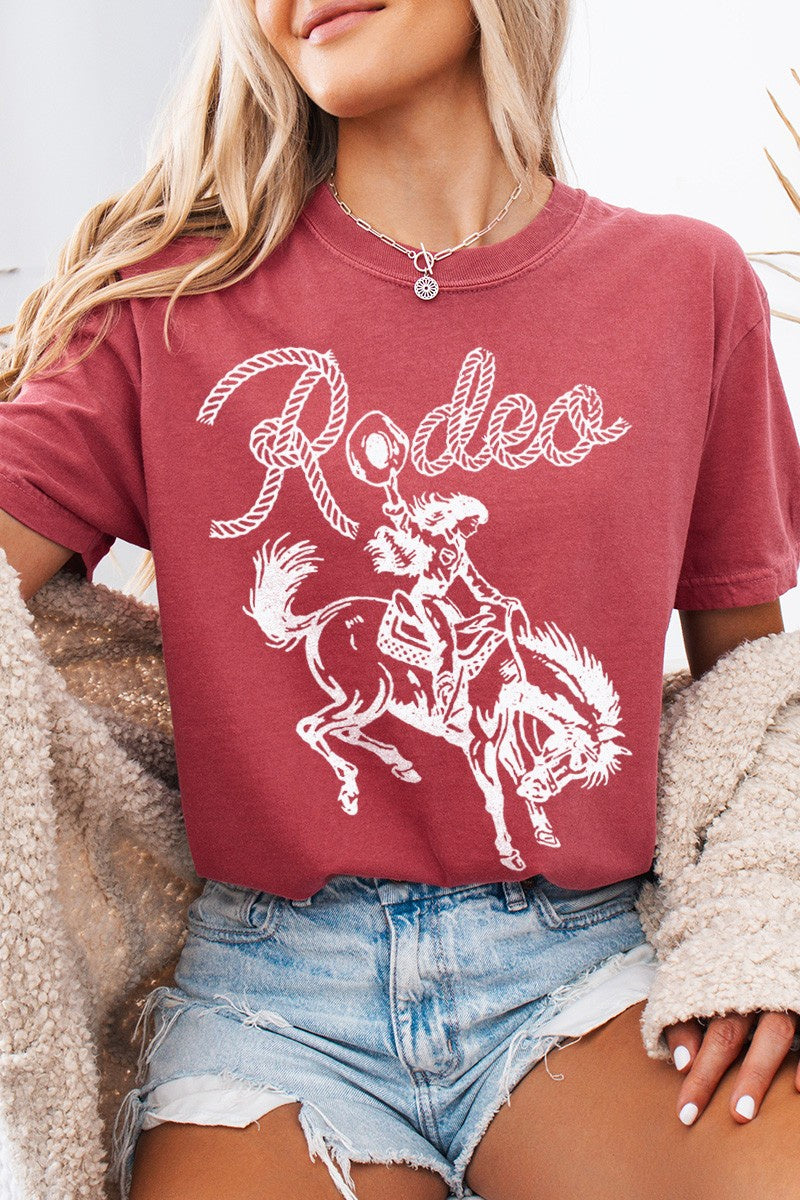 CC0409 | WOMENS RODEO COWGIRL GRAPHIC TEE
