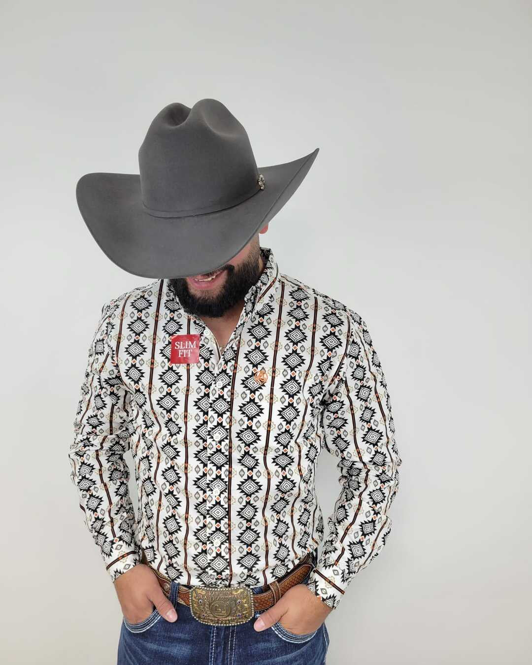 SKCL2023044 | CUEROLINE AZTEC DESIGN LS BU SHIRT