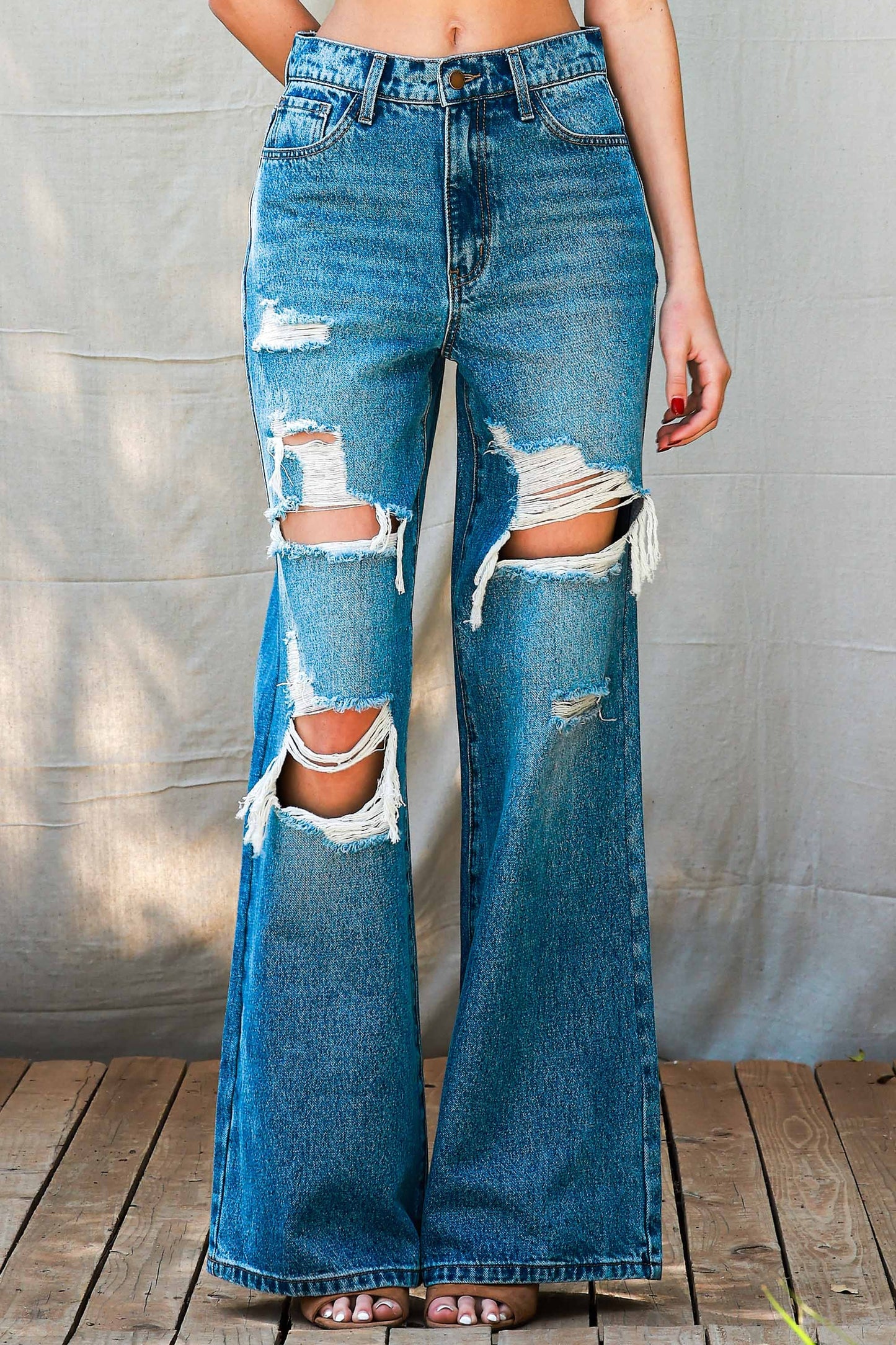 EP2110-R | VIBRANT WOMENS EUPHORIA WIDE LEG JEAN