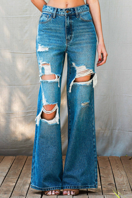 EP2110-R | VIBRANT WOMENS EUPHORIA WIDE LEG JEAN