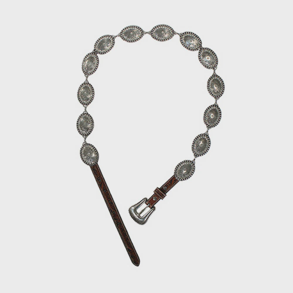 N320004301 | NOCONA SILVER CONCHO BLACK BELT