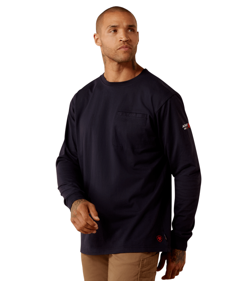 10079147 | ARIAT MENS FR BLACK L/S T-SHIRT