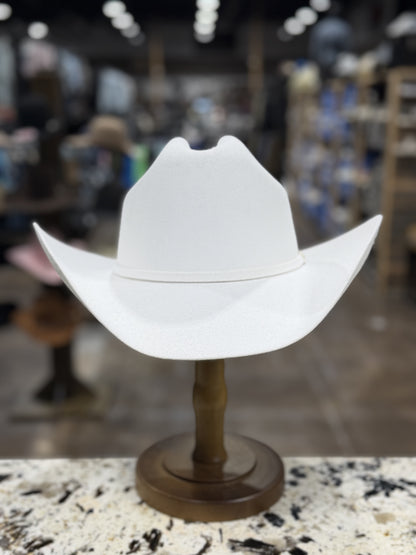 STETSON FELT 6X WHITE VERA CRUZ 4 INCH BRIM