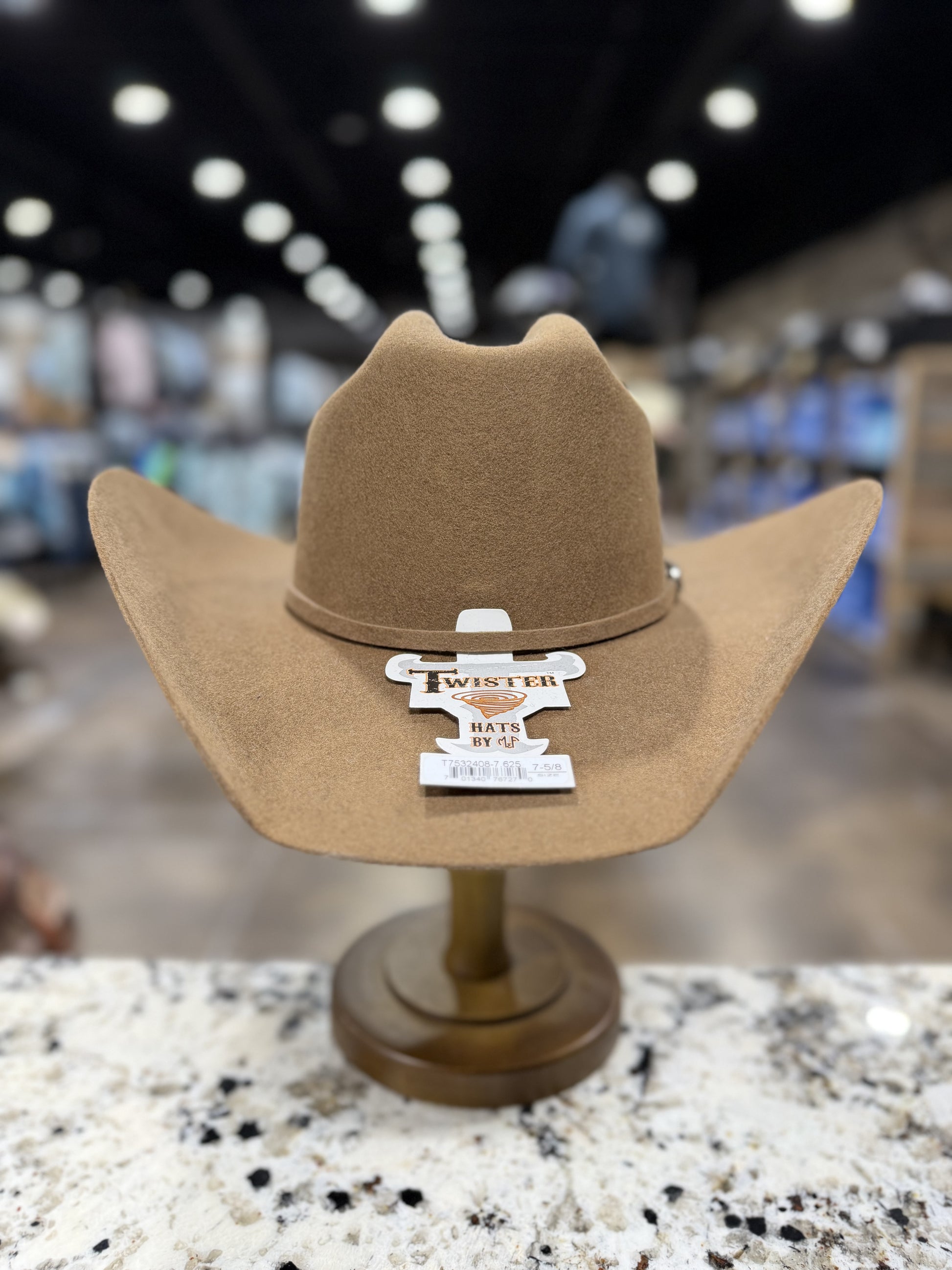 T7532408 | TWISTER FELT 2X TAN EL PASO 4 1/4 INCH BRIM