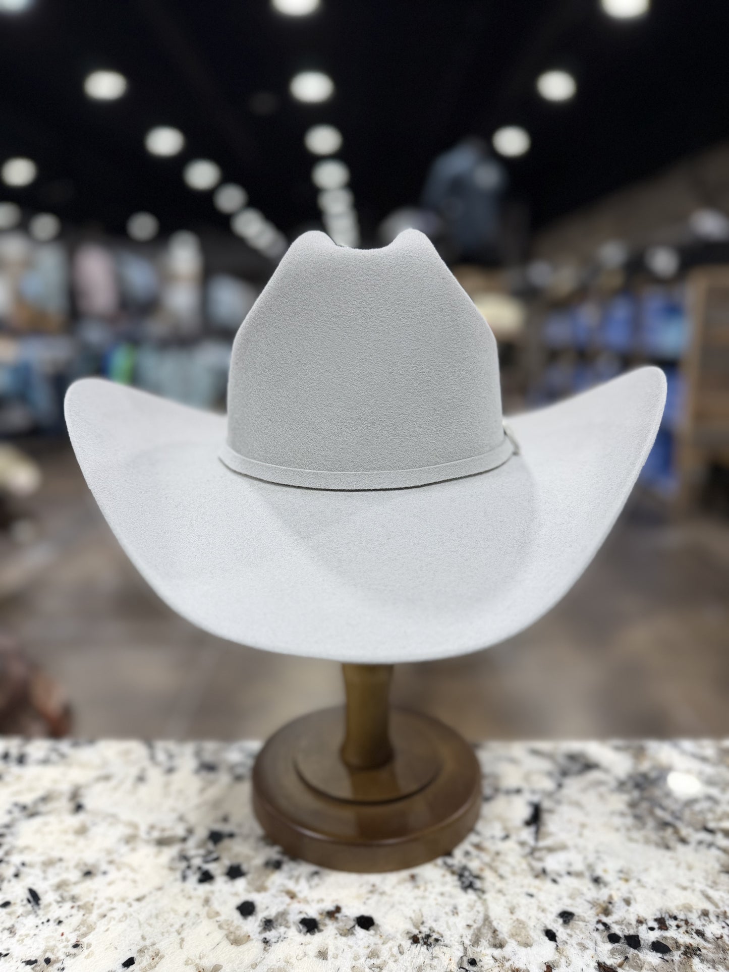 STETSON FELT 6X MIST GREY SKYLINE 4 INCH BRIM