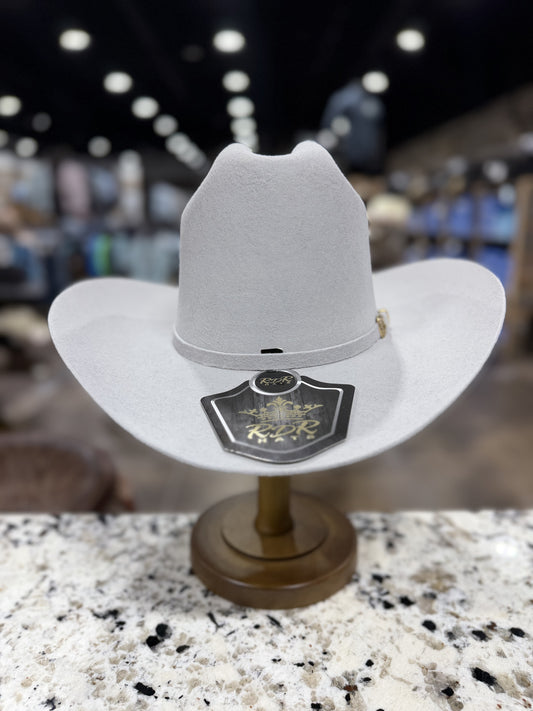 4XEP60 | RDR FELT 4X SILVER GREY EL PATRON 4 INCH BRIM