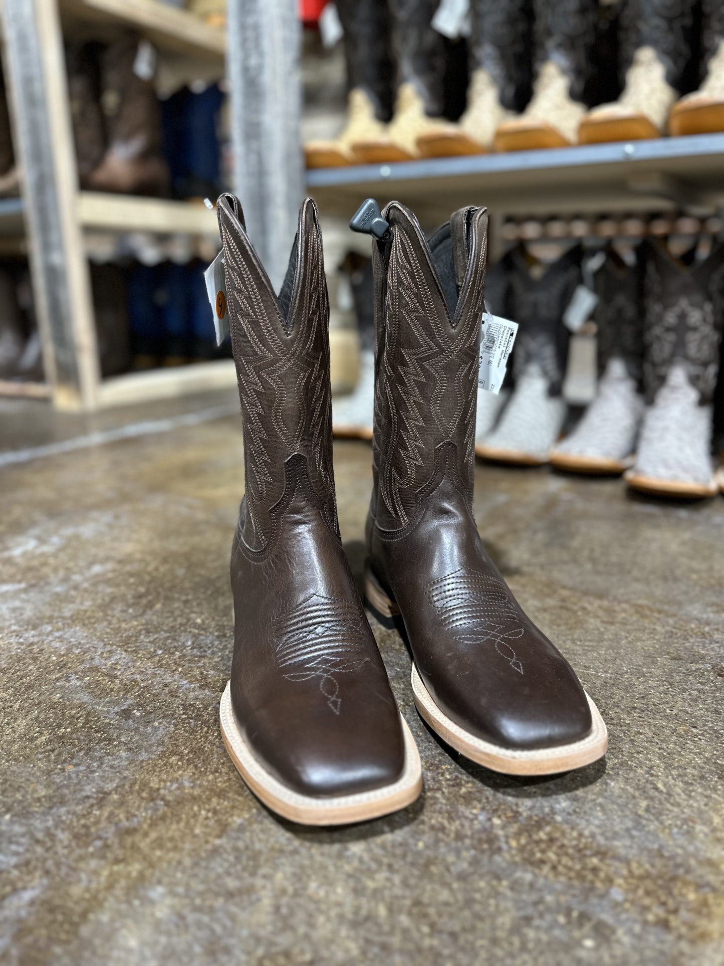 RESISTOL HARNMAN BOOTS-CHOCOLATE