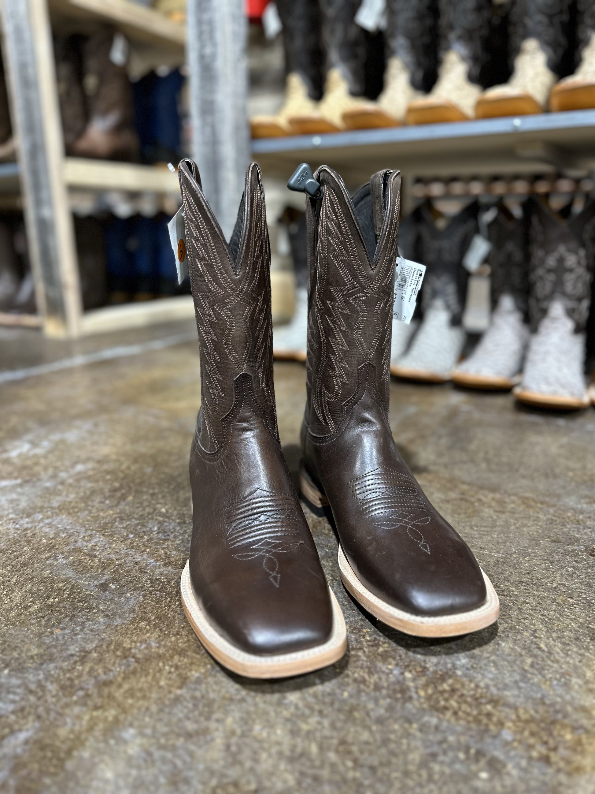 RESISTOL HARNMAN BOOTS-CHOCOLATE