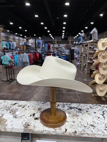 RESISTOL FELT 3X BONE TUCKER 4 INCH BRIM PRE SHAPE
