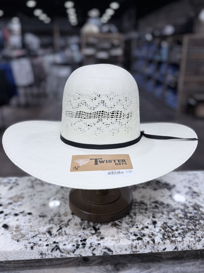 T71872 | TWISTER STRAW BANG OPEN CROWN 4 1/2 INCH BRIM