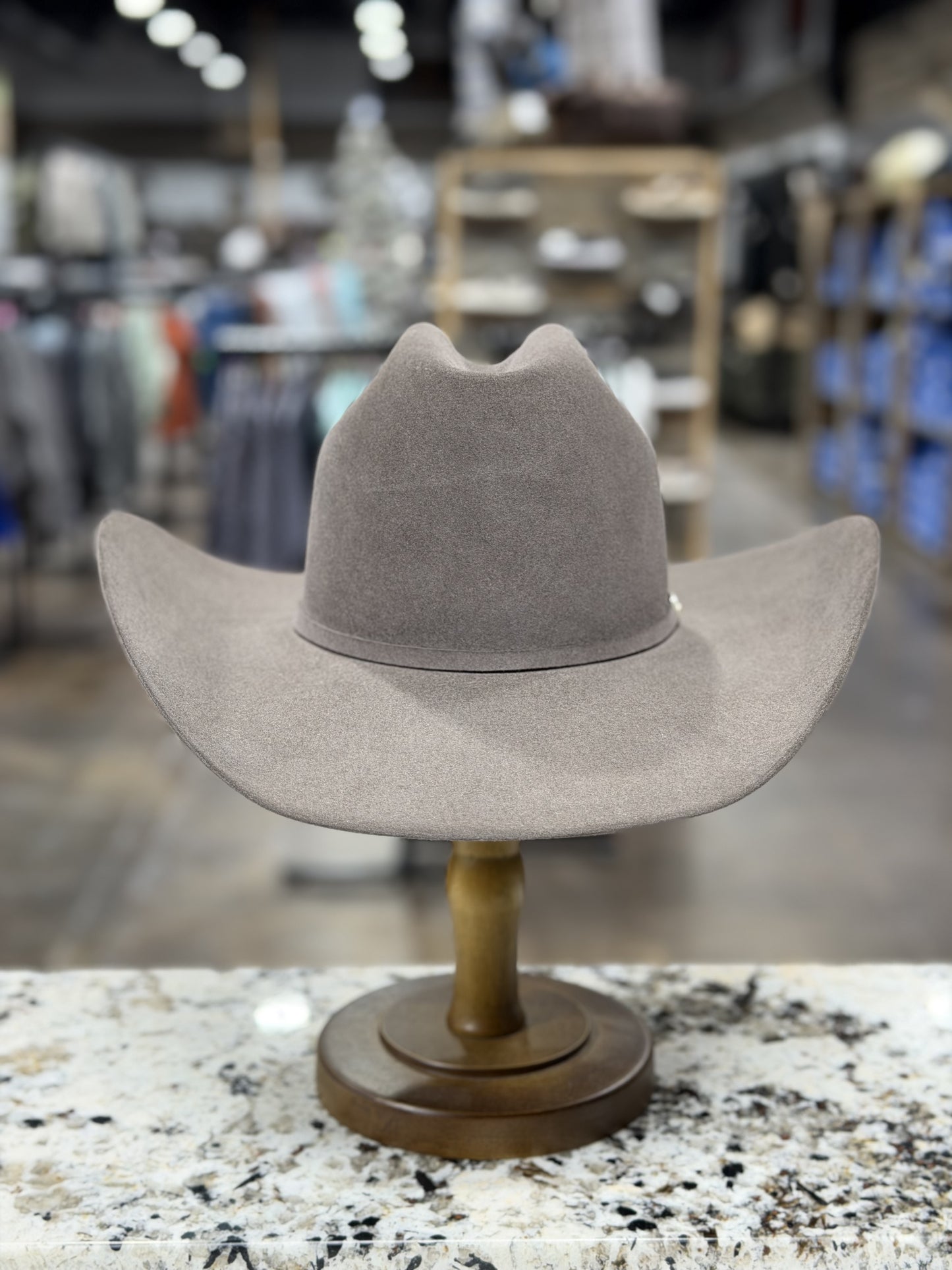 RESISTOL FELT HAT 30X MULBERRY -WESTWOOD - PRE-SHAPED BRIM 4-1/4