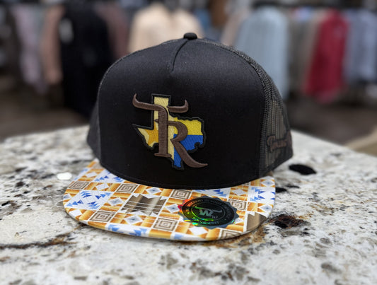 TEXAS RANCH PINEAPPLE AZTEC BLACK/BLACK/YELLOW CAP/