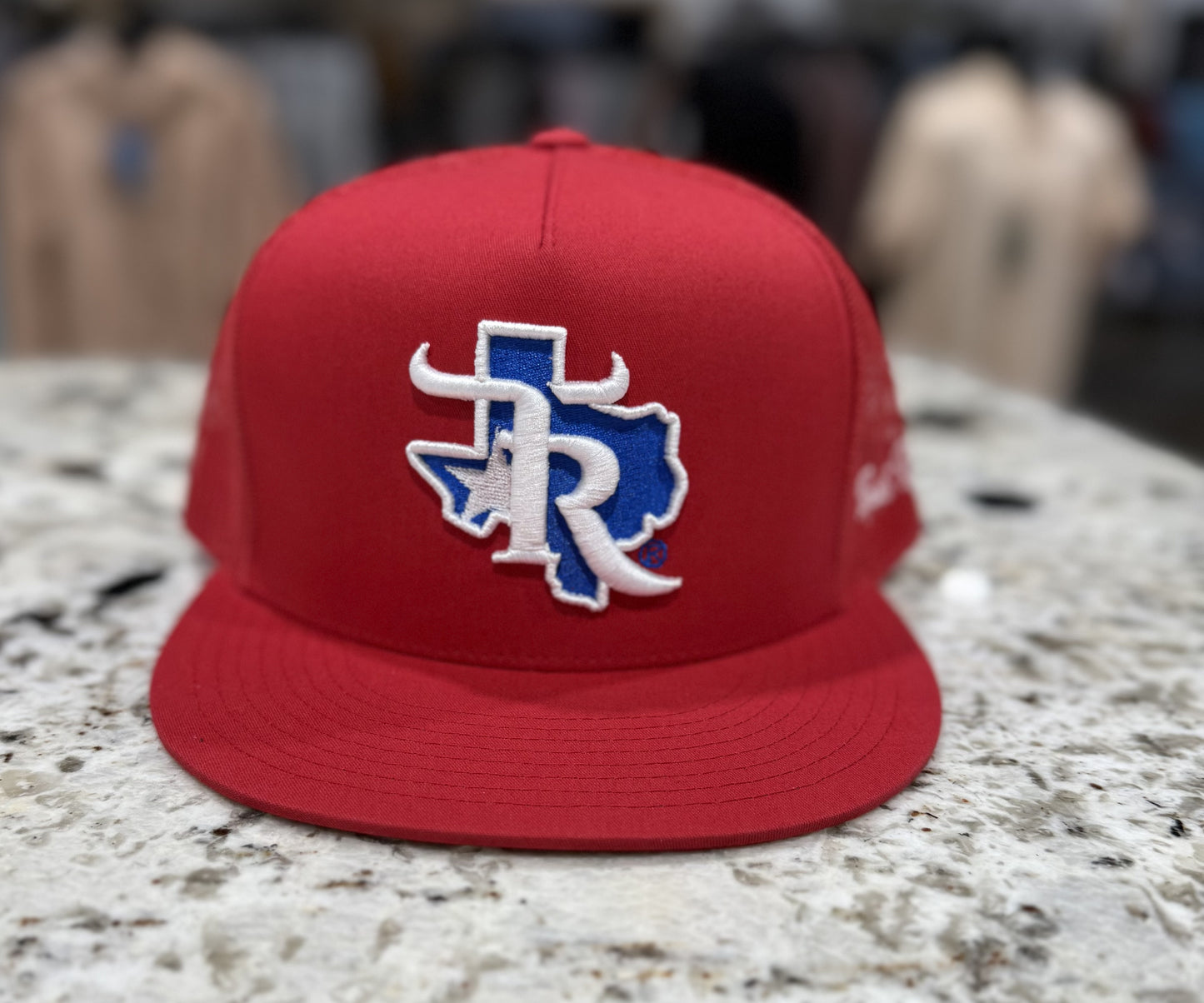 TEXAS RANCH RANGER CAP- RED/RED/BLUE/WHITE