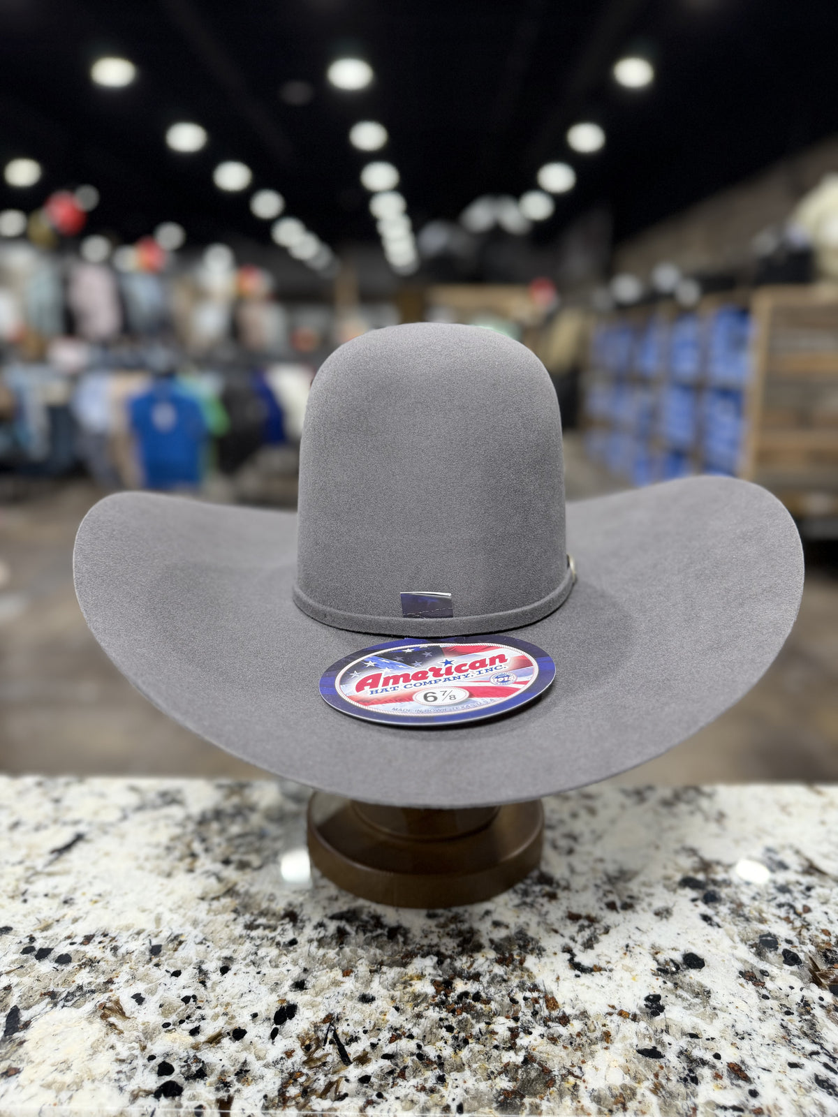 AMERICAN FELT 40X STEEL OPEN CROWN 5 INCH BRIM