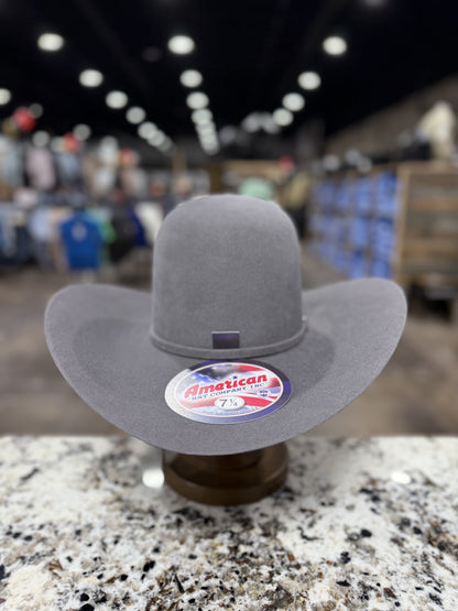 AMERICAN FELT 10X STEEL OPEN CROWN 4 1/2 INCH BRIM