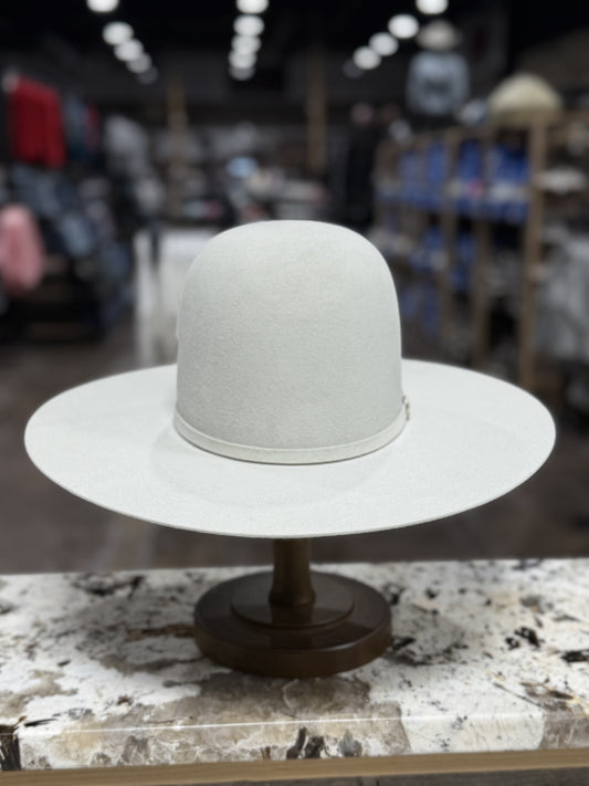 RESISTOL FELT 6X MIDNIGHT SILVERBELLY OPEN CROWN