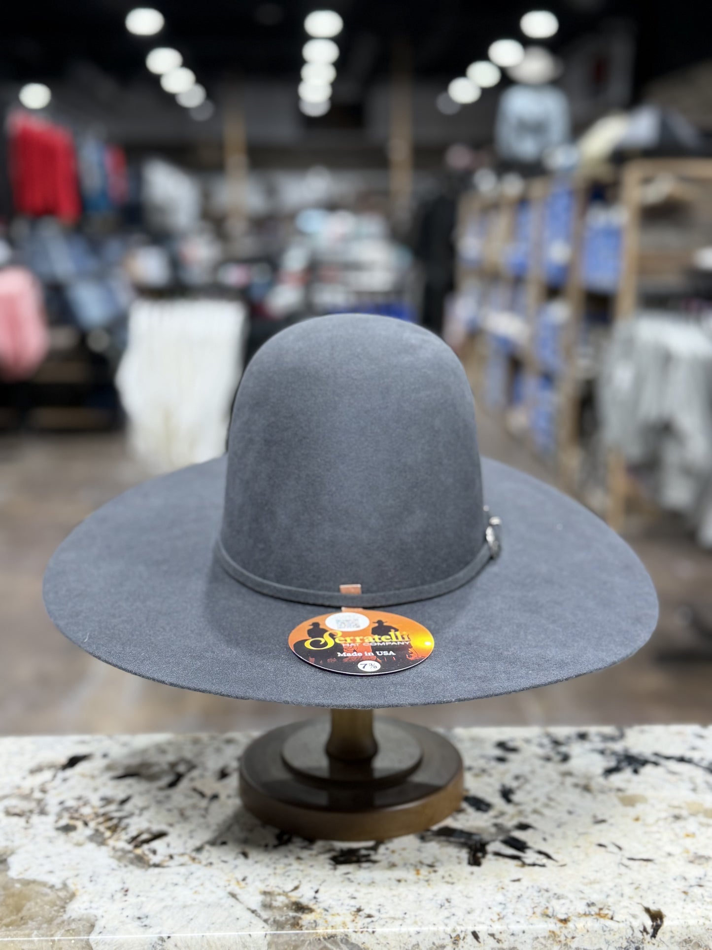SERRATELLI PURE WOOL GRANITE OPEN CROWN