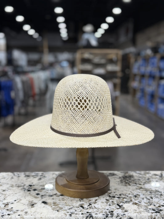 RESISTOL STRAW 7X MONTGOMERY JUTE OPEN CROWN 4 1/2 INCH BRIM