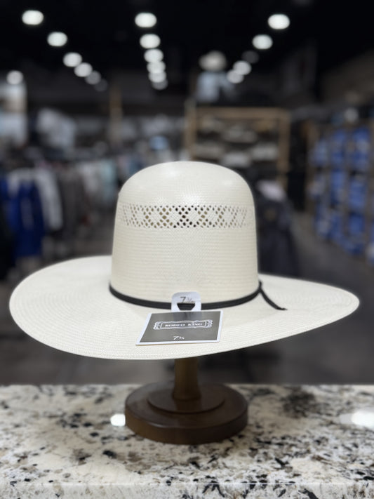 RODEO KING STRAW 25X DRIFTER IVORY OPEN CROWN 4 1/2 INCH BRIM