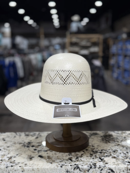 RODEO KING STRAW 25X IVORY COAST OPEN CROWN 4 1/2 INCH BRIM