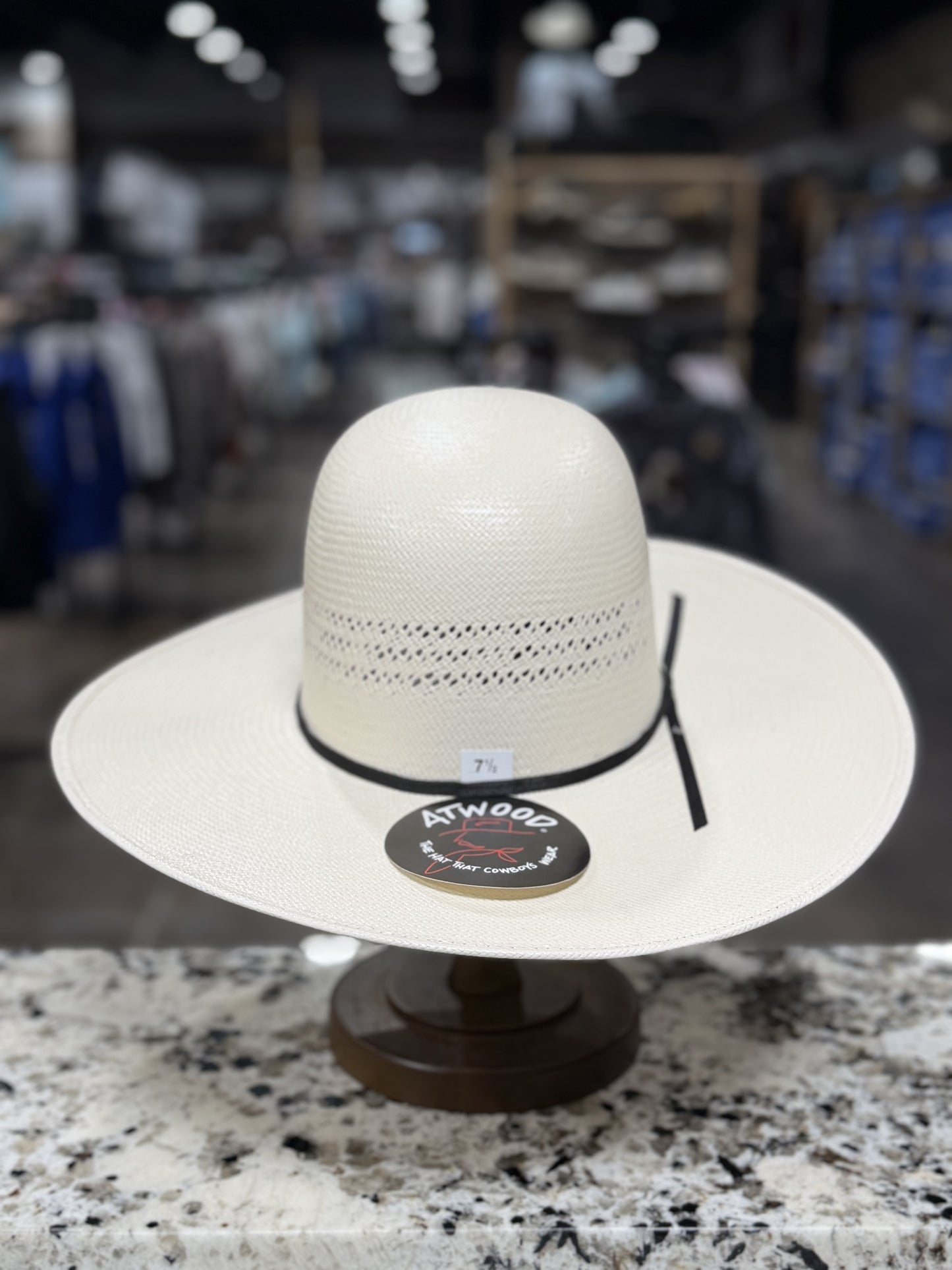 ATWOOD STRAW 100X RODEO CALGARY 4 1/2 " BRIM OPEN CROWN