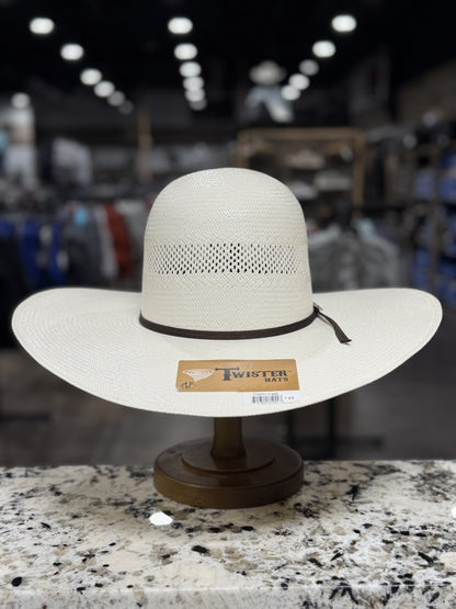T73154V | TWISTER STRAW 30X SHANTUNG 5 INCH BRIM