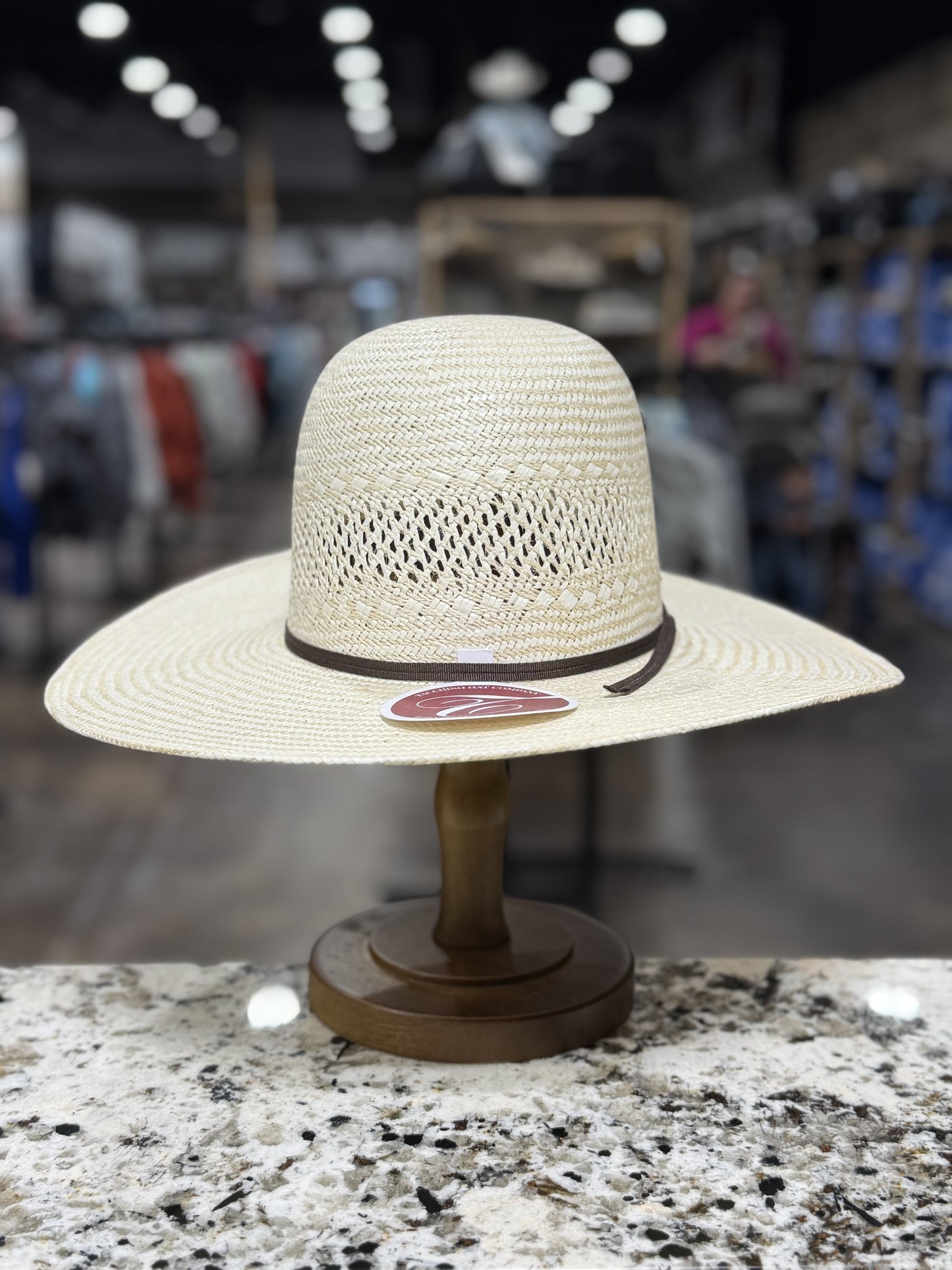 5486 | TACCHINO STRAW OPEN CROWN 4 1/4 INCH BRIM