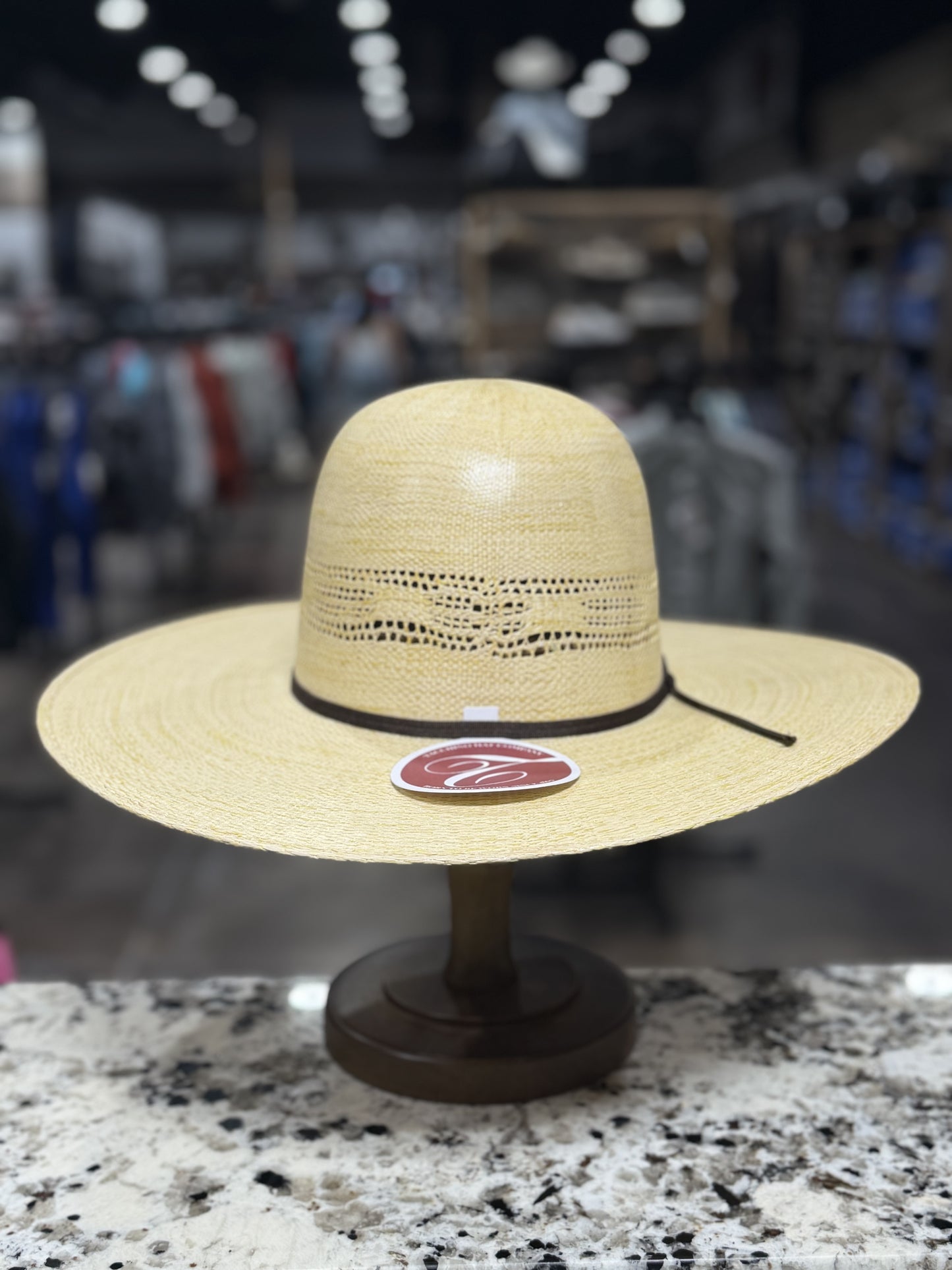 5493 | TACCHINO STRAW OPEN CROWN 4 1/2 INCH BRIM