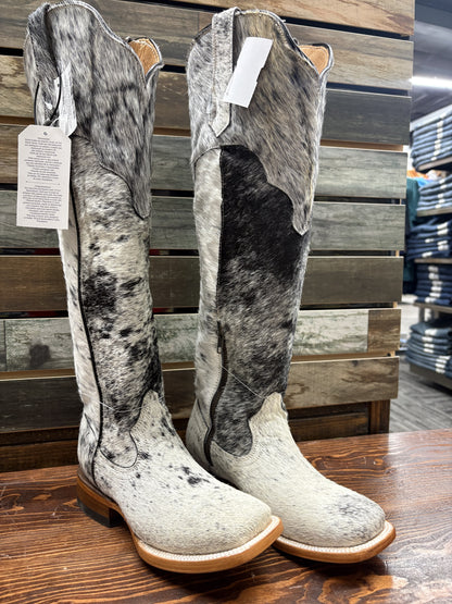 072-19  IRON RANCH WOMEN'S COWHIDE HIGH KNEE BOOTS