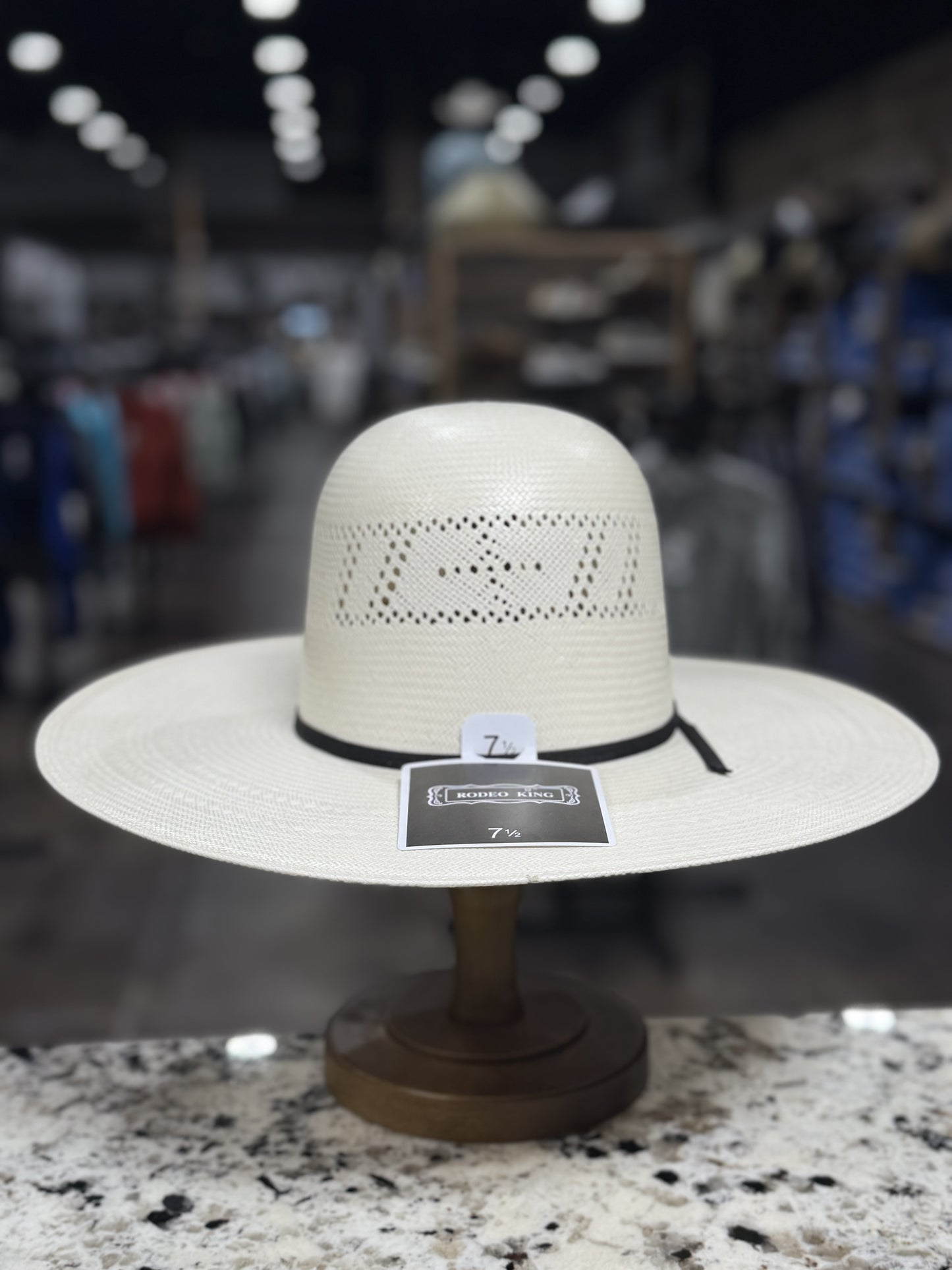 RODEO KING STRAW 25X CROSS OPEN CROWN 4 1/2 INCH BRIM
