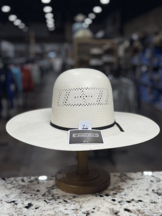 RODEO KING STRAW 25X CROSS OPEN CROWN 4 1/2 INCH BRIM