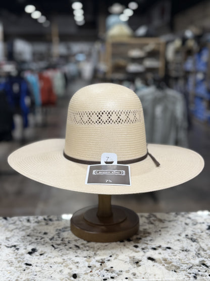 RODEO KING STRAW 25X DRIFTER TAUPE OPEN CROWN 4 1/2 INCH BRIM